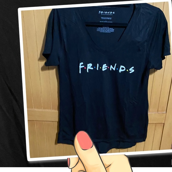 Friends Short Sleeve  T-Shirt/Nwt/Black/Large - Picture 7 of 12